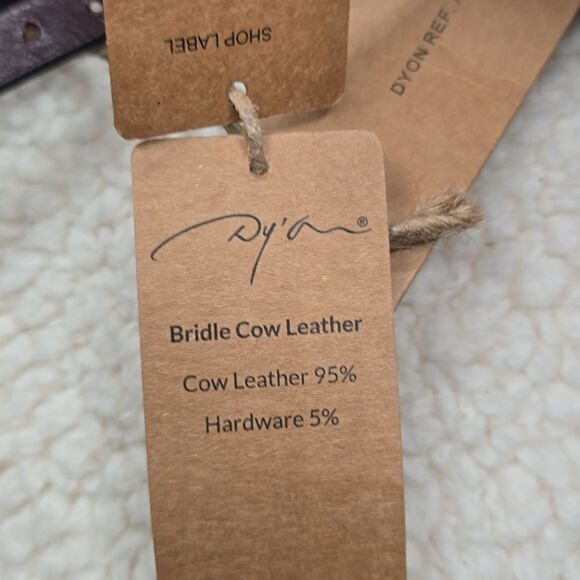 NWT Dy'on Fancy Stitched Cavesson Hunter Noseband Bridle In Brown - Picture 10 of 11